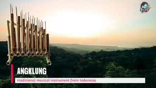 Angklung_traditional musical instrument from Indonesia