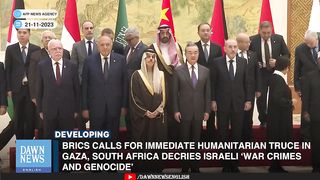 BRICS Calls For Immediate Humanitarian Truce In Gaza | Dawn News English
