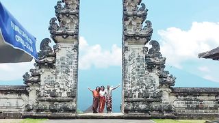 This is view lempuyang temple Balinese