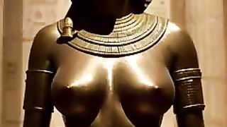 Art beautiful bronze statues in Egypt