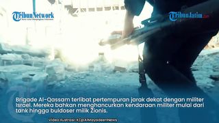 FOOTAGE OF CLOSE COMBAT! AL-QASSAM BRIGADES TAKE REVENGE FOR IDF TANK SABOTAGE AND EXPLOSION.