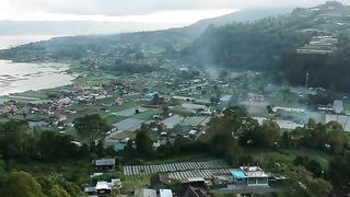 View drone mountain Batur kintamani