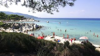 "Mythical Horizons: A Cinematic Serenade to Greece's Coastline"