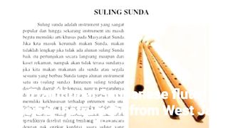 Suling sunda_traditional musical, instrument from indonesia.