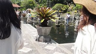 Tirta Gangga with Korea people