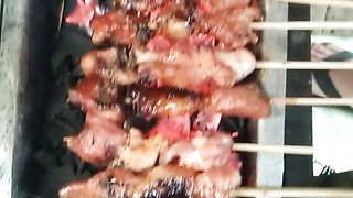 Cara bakar sate ayam