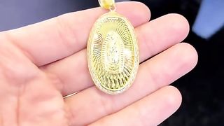 Real 10K Gold Virgin Mary Pendants by Ijaz Jewelers