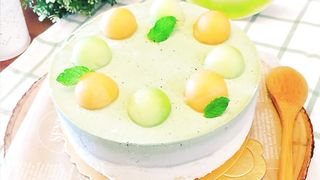 Honeydew Mousse Cake