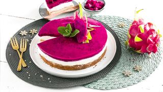 Dragon Fruit Cheese Cake