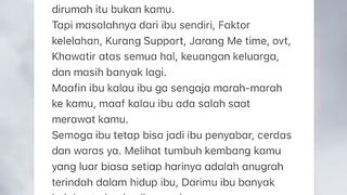 Maafkan ibu ya nak??