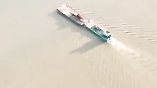 Flying over the River