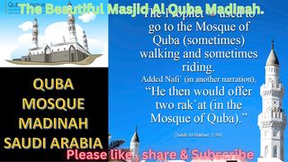 The Beautiful Masjid Al Quba Madinah.
