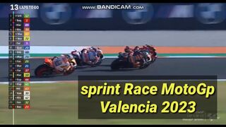 Sprint Race MotoGp Valencia 2023