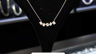 Solid Gold & Natural Diamonds Ladies Necklaces