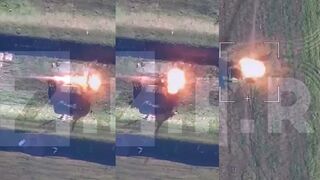 Russian Lancet loitering munition strikes on Ukrainian P-18 and 36D6 radars and S-300PS TELs
