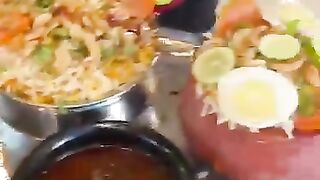 BIGGEST BIRYANI THALI EATING CHALLENGE -