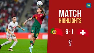 Match Highlights - Portugal 6-1 Switzerland | how cristiano ronaldo reacts