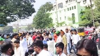 #AIMIM #Hyderabad Akbaruddin Owaisi Road Show NampallyNampally