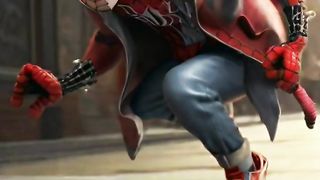 Superhero Playing Skateboard