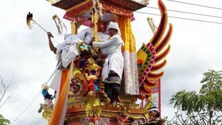 Ngaben procession or corpse burning in Bali
