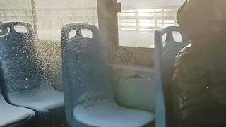 Snow fall in bus chaina
