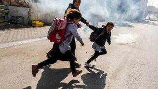 Palestinian girl breaks down after her mother is killed
