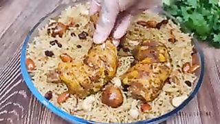 Chicken Mandi No Oven With Smoked Rice &Mandi Sauce Rice Recipe ♥️♥️♥️