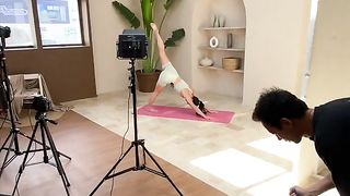 Yoga exercises health fitness motivation.
