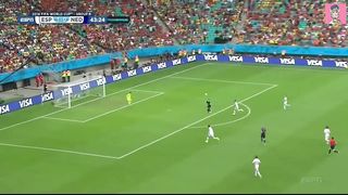 Van persie flying header vs spain!! World cup 2014
