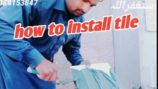 How to install wall tile design || wall tile design Kase lgae