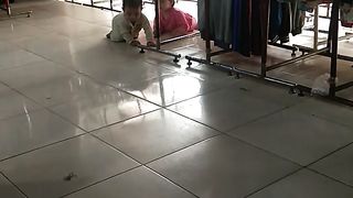 brothers and sisters playing together