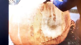 Very big pumpkin farmer grow