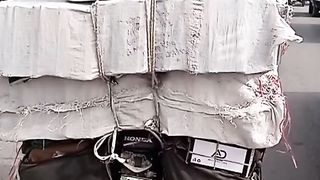 Pakistani jugaad on bike