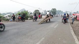 Riding Handmade Scooters in Congo