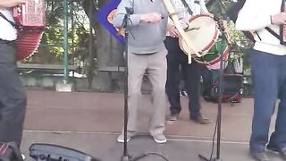I present to you a gentleman who is 98 springs old and still plays reco-reco. Follow me for more videos!