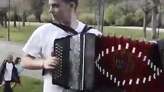 This one is Daniel, my friend, a great concertina player, he is very good at what he does. Follow me for more videos!