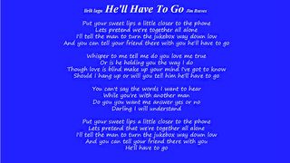 Jim Reeves - He'll Have To Go - LIRIK