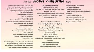Hotel California - Eagles - Lyrics