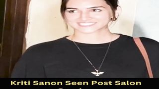 Kriti Sanon Seen Post Salon Session #kritisanon #shorts #viral #youtubeshorts #trending #shortvideo #ytshorts