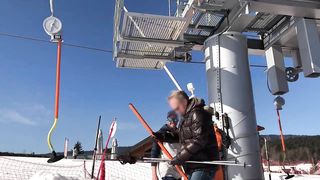 Ski Drag Lift Prank