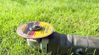 Why is it not Patented Insert a Paper into the Angle Grinder and be Amazed !.