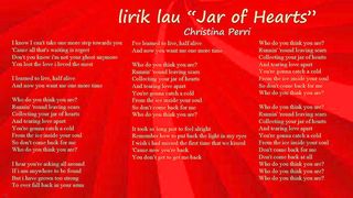 christina perri - jar of hearts - LIRIK