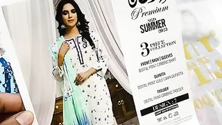 Azha premium lawn suit