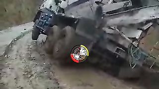 seconds the car rolled over and plunged into the field #viral