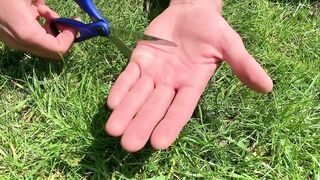Take a Spark Plug and Sharpen all the Scissors in your House!