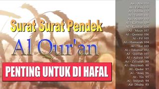 a collection of short verses from juz 30 in the Al-Qur'an