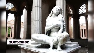 Art beautiful plaster stone status 2