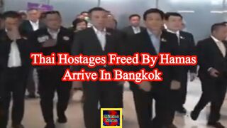 Thai hostages freed by Hamas arrive in Bangkok