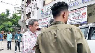 #Election #Hyderabad Congress Party Candidate Shaik Akber  Visited polling Stations......