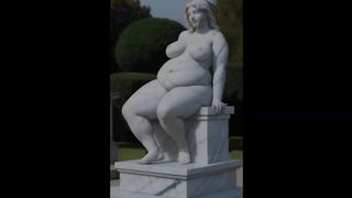 Art beautiful plaster stone status 4
